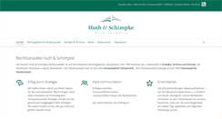 Desktop Screenshot of huth-schimpke.de
