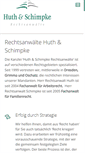 Mobile Screenshot of huth-schimpke.de